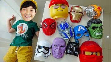 Yejun Superhero Mask Toy Pretend Play for Kids