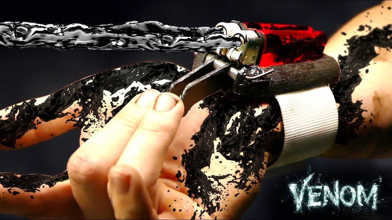 ⁣DIY Venom (Ferrofluid) Web Shooter! - Magnetic Venom Fluid!!
