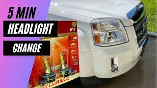 How to change headlight in the GMC Terrain in 5 Minutes