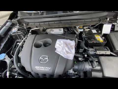 PKW Ölstand messen - Motoröl prüfen und gegebenenfalls nachfüllen Mazda