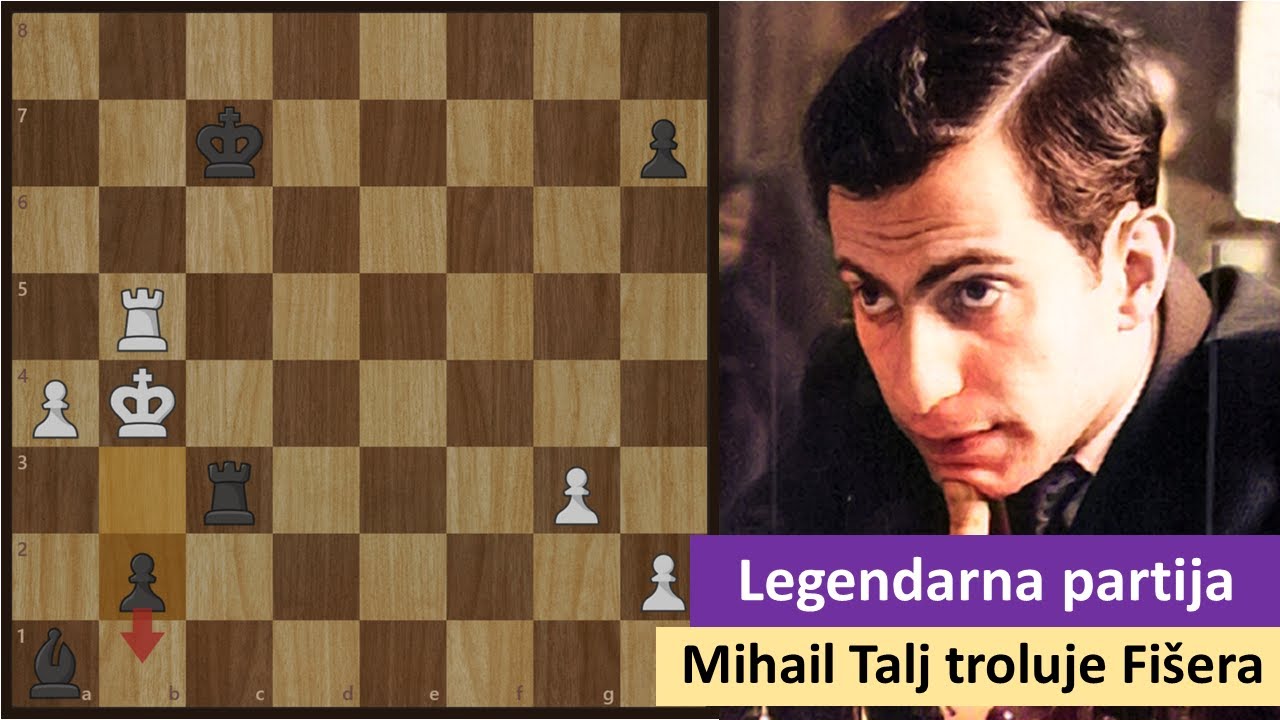 Mihail Talj troluje Fišera već u 1 potezu - Legendarni napad Bobija Fišera - sicilijanska odbrana