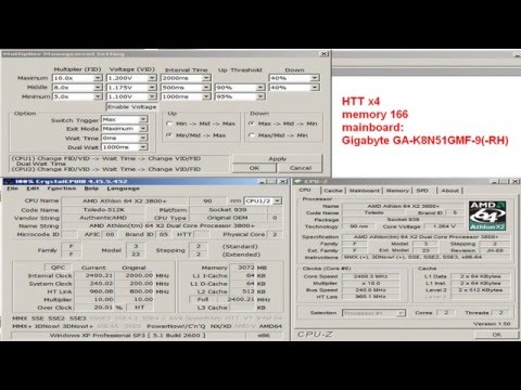 How to overclock and undervolt 939's AMD Athlon 64 3800+ x2 (Toledo)?