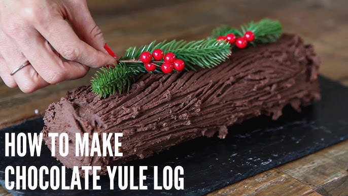 NEW! White Chocolate & Raspberry Mini Yule Log — WOW! Factor Desserts