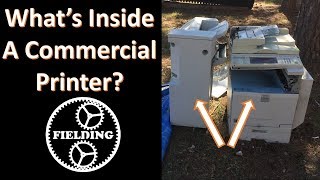 How To Salvage A Commercial Printer for Electrical And Mechanical Parts 049