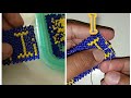 Letter &quot;i&quot; beaded brick stitch tutorial