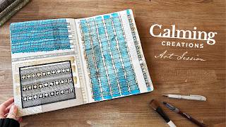 Bright Blue Lines • Calming Creations • Relaxing Art Session
