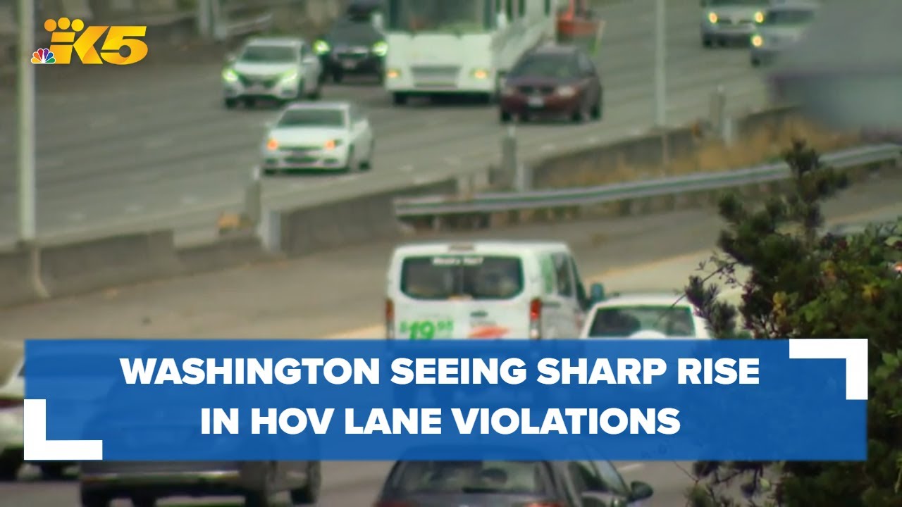 Washington State Patrol troopers seeing increase in HOV violations