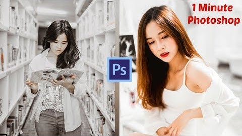 1 Minute Photoshop - Brown & White Color Grad FREE Camera Raw Preset