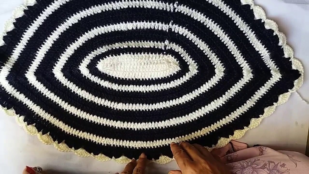 Crochet for beginners 3( Making of doormat) part 2 YouTube