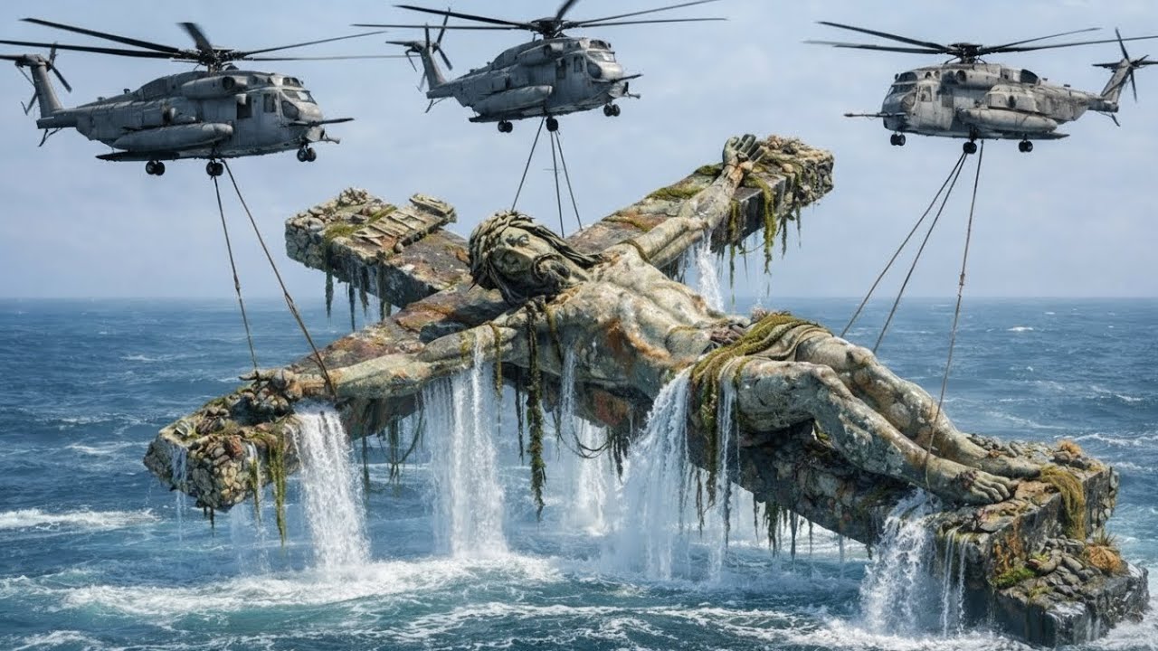 Возрождение священной статуи Иисуса, затерянной под водой 120 лет назад, в памятник веры.