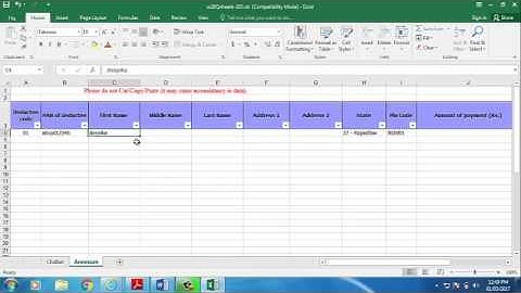 How to Import TDS Entries and Challan from Excel format in CompuTds