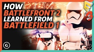 How Battlefront 2 Learned From Battlefield 1 | E3 2017 GameSpot Show