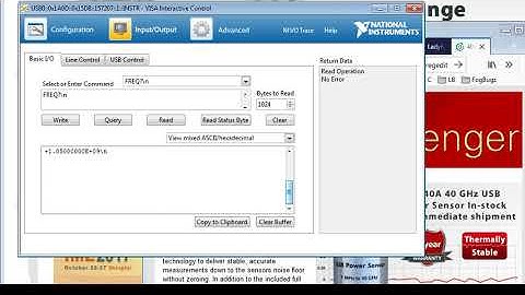 LB5900 Series Sensors and NI VISA IO Libraries