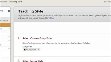 Blackboard Entry Point and Course Banner