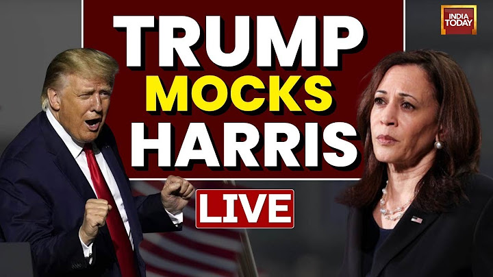 Donald Trump LIVE: Trump Mocks Kamala Harris | Donald Trump Vs Kamala Harris US Presidential Debate