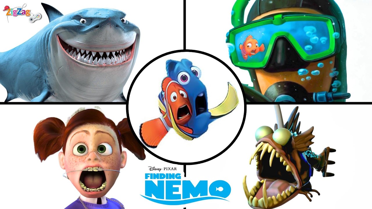 Finding Nemo All Bosses + Ending | PS2 4K @ZigZagGamerPT