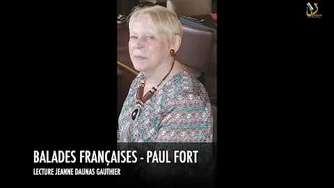 Texte de Paul FORT "Balades Franaises par Jeanne G...