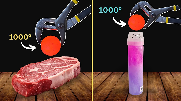 Experiment 1000°C Glowing Metal Ball vs Meat , Slime | Cool Science Experiment