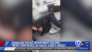 Syracuse Police Department Holding News Conference on Grace Street Arrest: 6-17-19