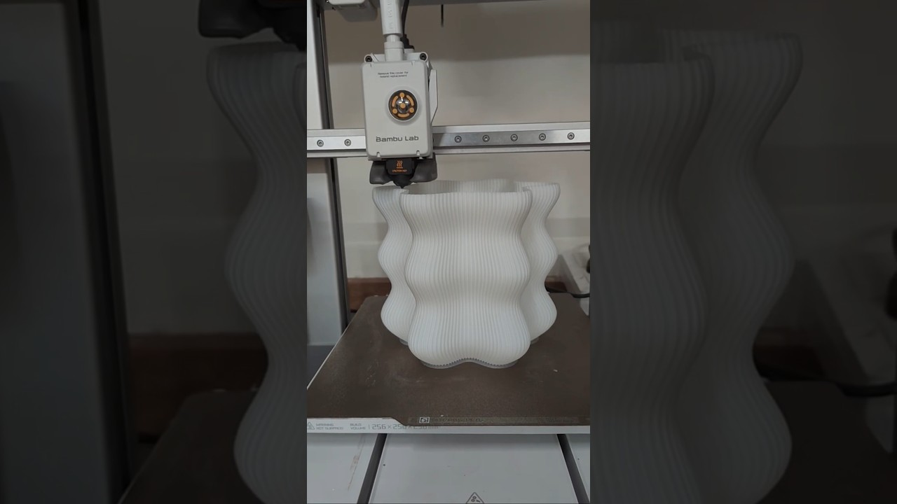 3D Printed Designer Lamp | Bambu Lab A1 | PLA Pro Print Test