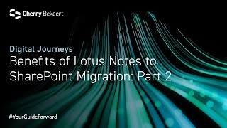 Benefits Of Lotus Notes To Sharepoint Migration Part 2