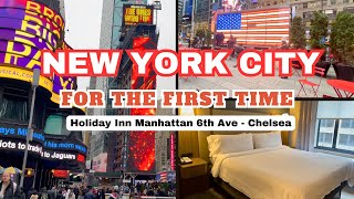 New York City For The First Time | Newark Airport To NY Penn Station | Holiday Inn Manhattan Hotel