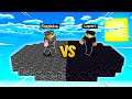 MUNDO DE BEDROCK VS MUNDO DE OBSIDIAN NO MINECRAFT