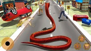 Angry Anaconda Snake Rampage: City Attack games screenshot 2