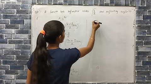 a prism has refractive index √3/2 and refracting angle 90° find the minimum deviation produced by
