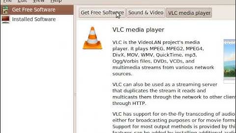A guided Tour in ubuntu software center