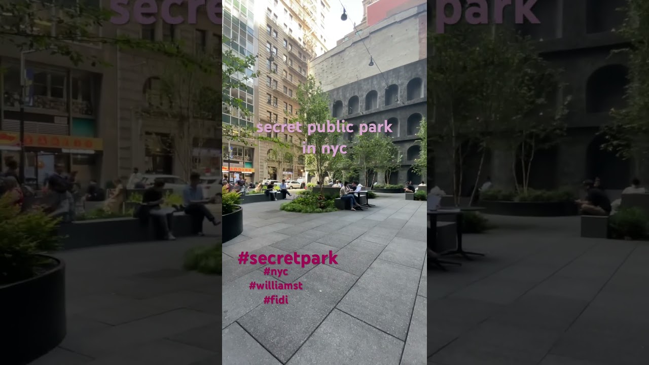 NYC|| secret public park in the center of nyc 