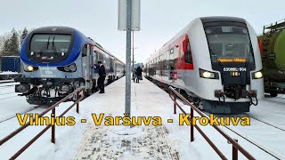 Traukiniu Vilnius - Varšuva - Krokuva. Su pavėlavimu. Naujas maršrutas, ką reikia žinoti?