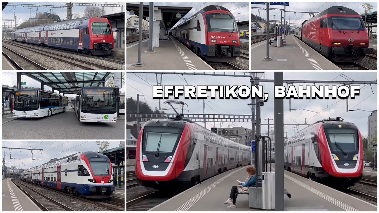 Züge beim Bahnhof Effretikon | Trains at Effretikon station (2023)