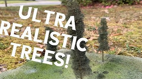 How to make realistic SUPER CHEAP & EASY model trees!