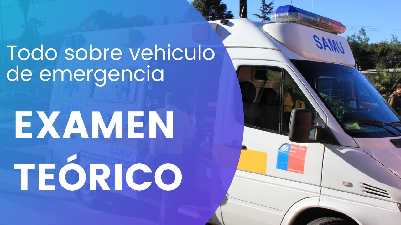 ✅Pregunta Conaset: Vehiculos de emergencia