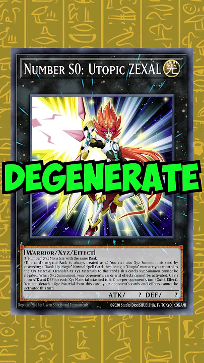 What's the MOST DEGENERATE Number Monster? #yugioh #masterduel #zexal #banlist