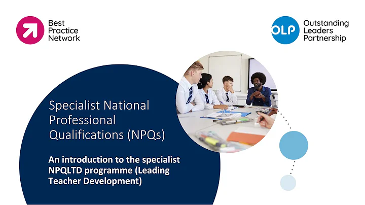 NPQ for Leading Teacher Development (NPQLTD) Webinar
