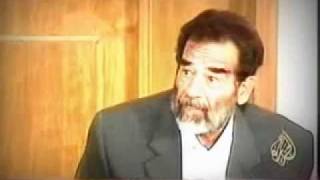 اول ظهور للرئيس صدام حسين في المحكمه.