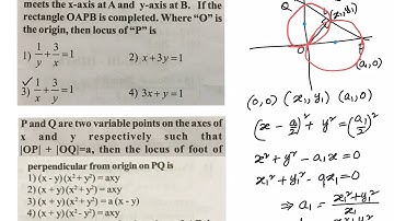 JEE Mains Practice Questions  - Coordinate Geometry- Locus 25th July 19