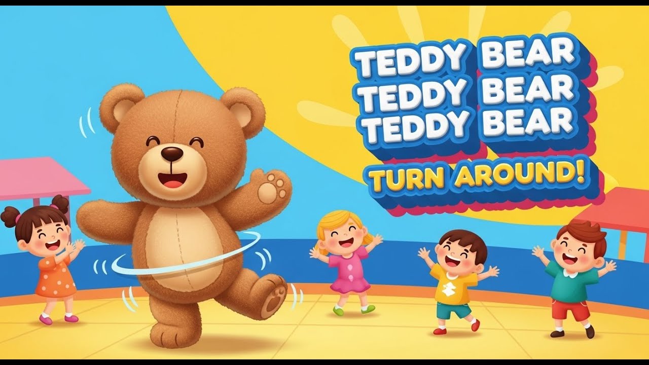 Teddy Bear Teddy Bear Turn Around | Nursery Rhyme for Kids | KIDZHUB ...