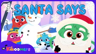 get ready to sing along with santa says simon says game the kiboomers kids songs