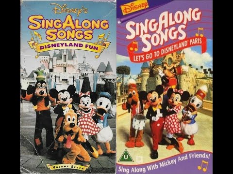 Disney Sing Along Songs: Disneyland Fun and Let's Go To Disneyland Paris Comparison
