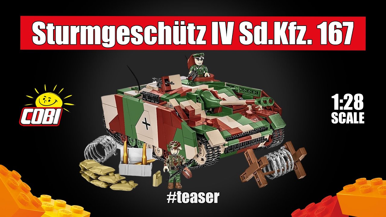 Sd.Kfz. 167 Sturmgeschütz IV (Stug IV) - Limited Edition - tank destroyer  in 1:28 scale - 2575 #cobi - YouTube