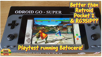 Odroid Go Super - Playtest running Batocera - Is it better than Retroid Pocket 2 & Anbernic RG351P?