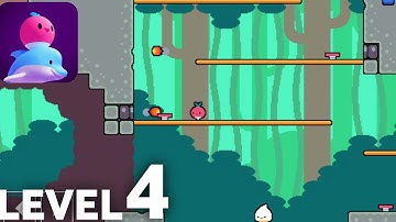 Dadish 3 Walkthrough Gameplay Level 4 - Gangalo Jungle (Android, iOS)