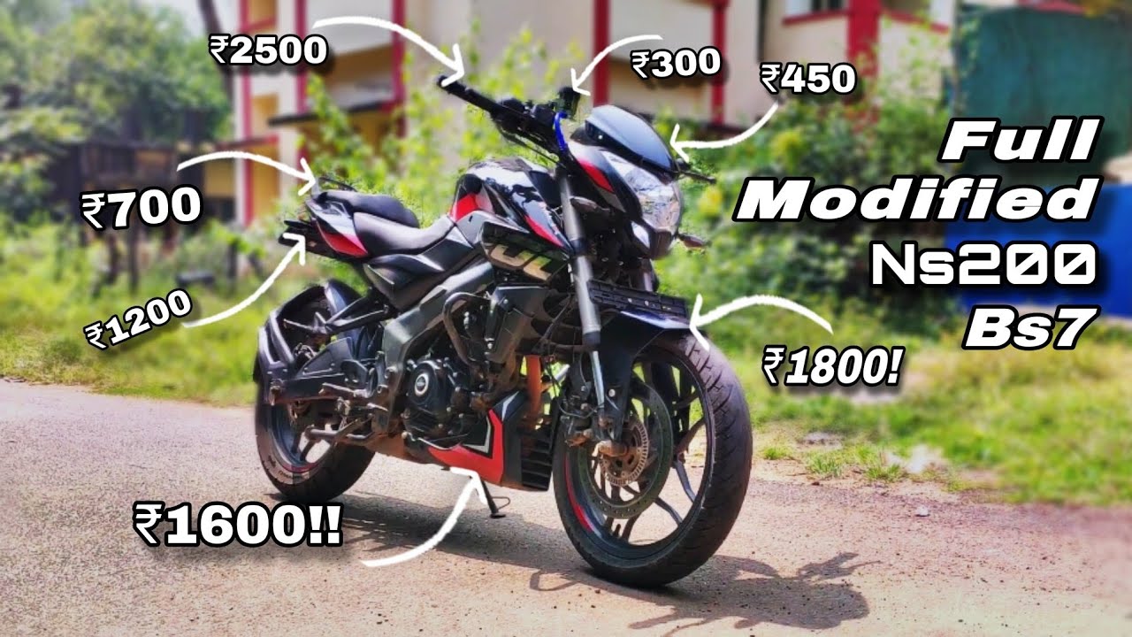Total Cost 10,XXX? | Ns200 Fully loaded Bs7 New Model 2024 | Bulk Look 🔥 | Modification