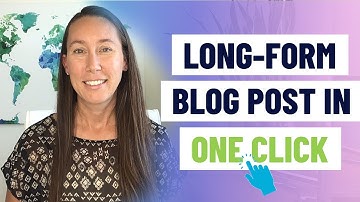 AI Content Writing Tool to Easily Write and Publish LONG-FORM Blog Posts (in 5 Minutes)