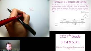 CC2 7th Grade 5.3.4, 5.3.5 Lesson Video