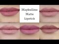 Maybelline Creamy Matte Lipcolor Swatches