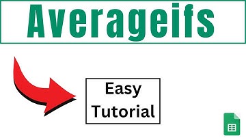 How to use Averageifs in Excel - Excel Formula